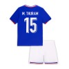 Officiële Voetbalshirt + Korte Broek Frankrijk M. Thuram 15 Thuis EK 2024 - Kids